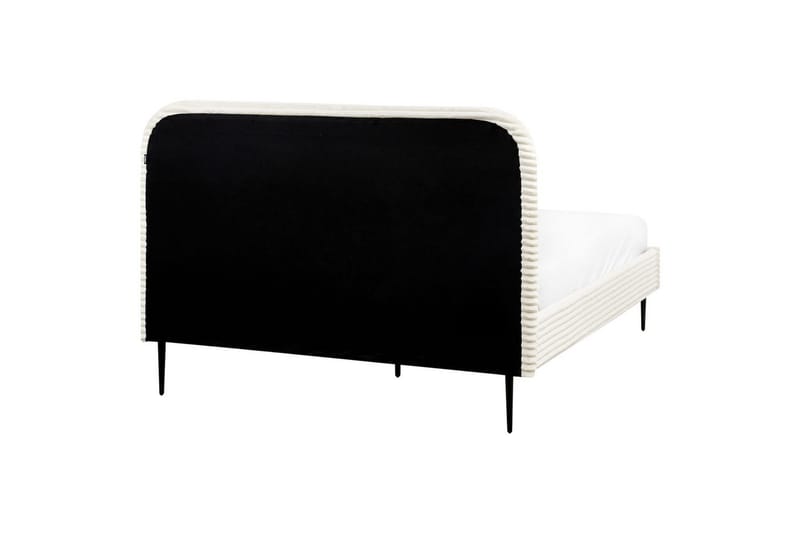 Säng med lamellram Flayat - Vit, Svart, 140x200 cm - Möbler - Sovrum - Sängram & sängstomme