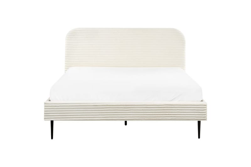 Säng med lamellram Flayat - Vit, Svart, 160x200 cm - Möbler - Sovrum - Sängram & sängstomme