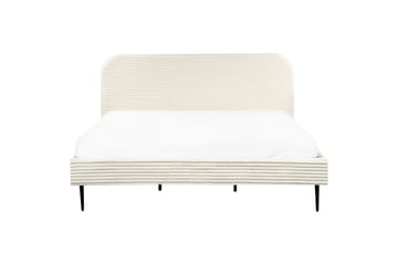 Säng med lamellram Flayat - Vit, Svart, 180x200 cm - Möbler - Sovrum - Sängram & sängstomme