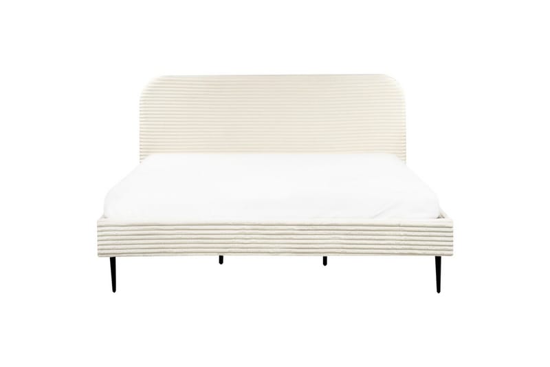 Säng med lamellram Flayat - Vit, Svart, 180x200 cm - Möbler - Sovrum - Sängram & sängstomme
