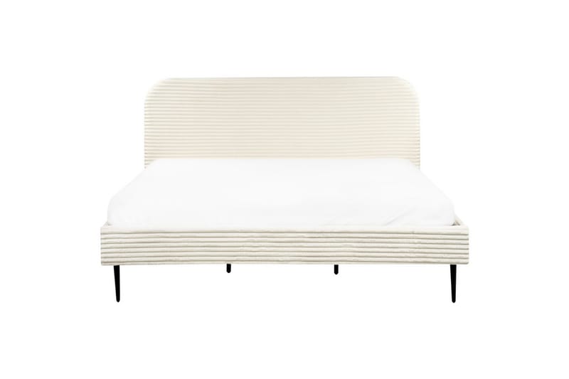 Säng med lamellram Flayat - Vit, Svart, 180x200 cm - Möbler - Sovrum - Sängram & sängstomme