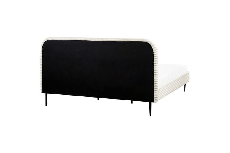 Säng med lamellram Flayat - Vit, Svart, 180x200 cm - Möbler - Sovrum - Sängram & sängstomme