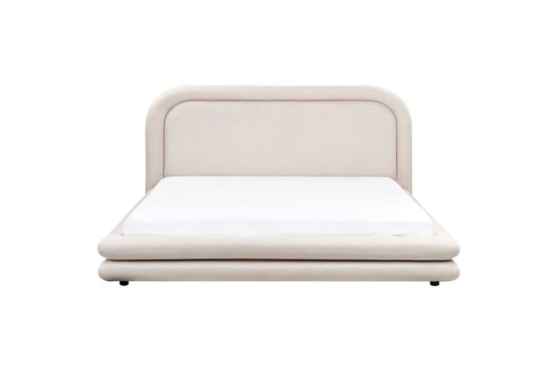 Säng med lamellram Lavardens - Ljusbeige, svart, 180x200 cm - Möbler - Sovrum - Sängram & sängstomme