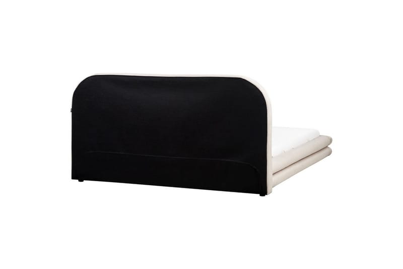 Säng med lamellram Lavardens - Ljusbeige, svart, 180x200 cm - Möbler - Sovrum - Sängram & sängstomme