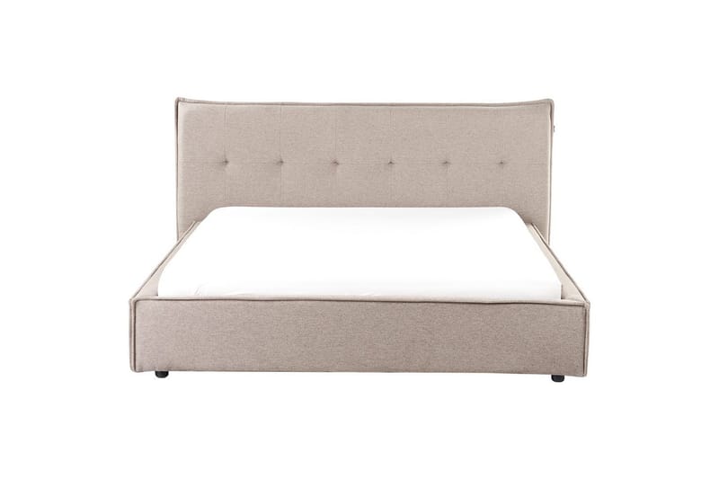 Säng med lamellram Lestre - Taupe, svart, 160x200 cm - Möbler - Sovrum - Sängram & sängstomme