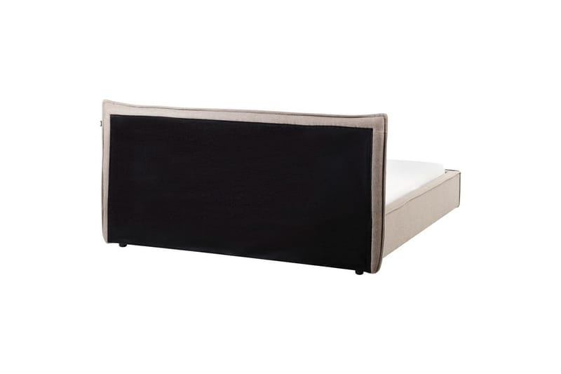 Säng med lamellram Lestre - Taupe, svart, 160x200 cm - Möbler - Sovrum - Sängram & sängstomme