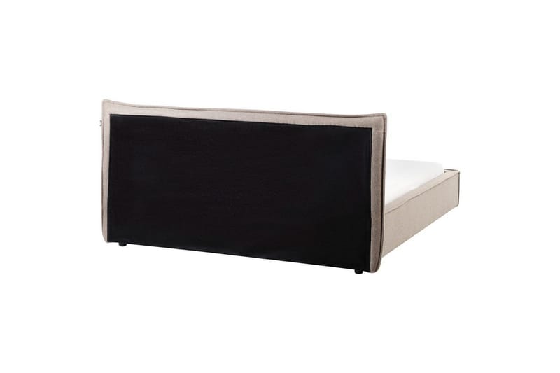 Säng med lamellram Lestre - Taupe, svart, 160x200 cm - Möbler - Sovrum - Sängram & sängstomme
