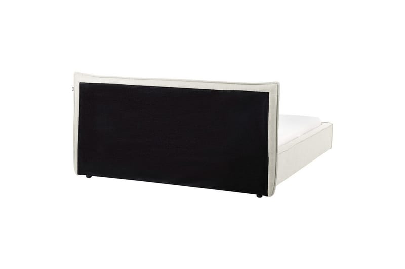Säng med lamellram Lestre - Vit, Svart, 160x200 cm - Möbler - Sovrum - Sängram & sängstomme