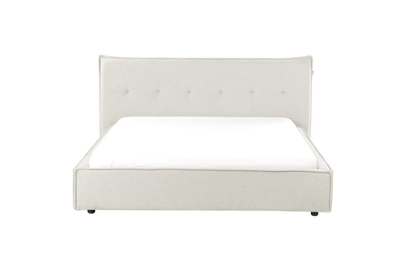 Säng med lamellram Lestre - Vit, Svart, 160x200 cm - Möbler - Sovrum - Sängram & sängstomme