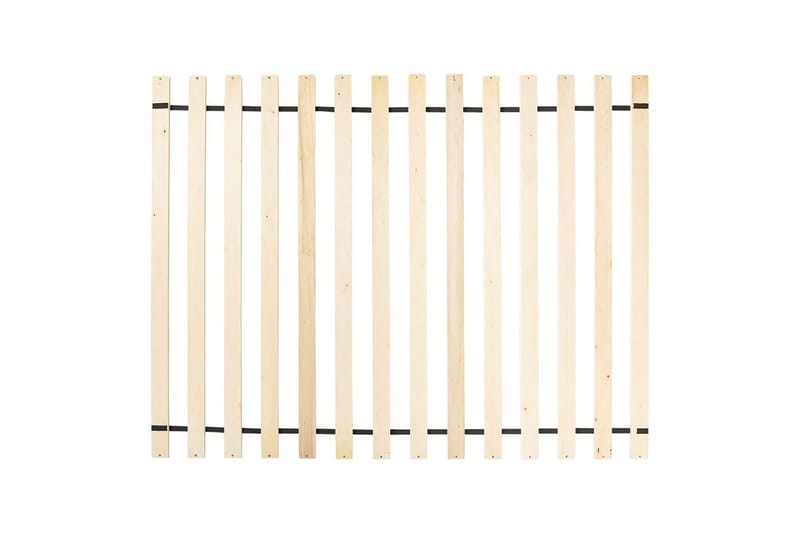 Säng med lamellram Limanton - Brunt, ljust trä, svart/Konstläder, 140x200 cm - Möbler - Sovrum - Sängram & sängstomme