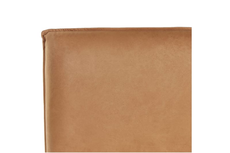 Säng med lamellram Limanton - Brunt, ljust trä, svart/Konstläder, 140x200 cm - Möbler - Sovrum - Sängram & sängstomme