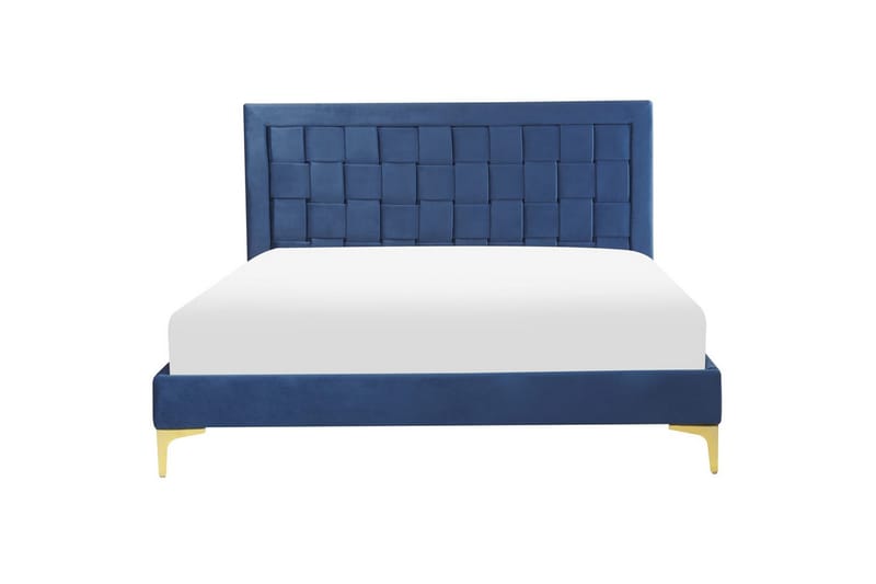 Säng med lamellram Limoux - Blå, 140x200 cm - Möbler - Sovrum - Sängram & sängstomme