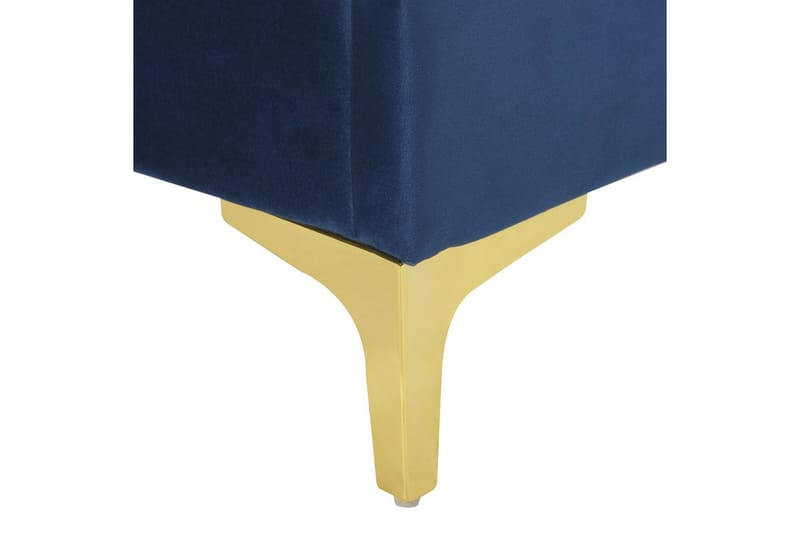 Säng med lamellram Limoux - Blå, 160x200 cm - Möbler - Sovrum - Sängram & sängstomme