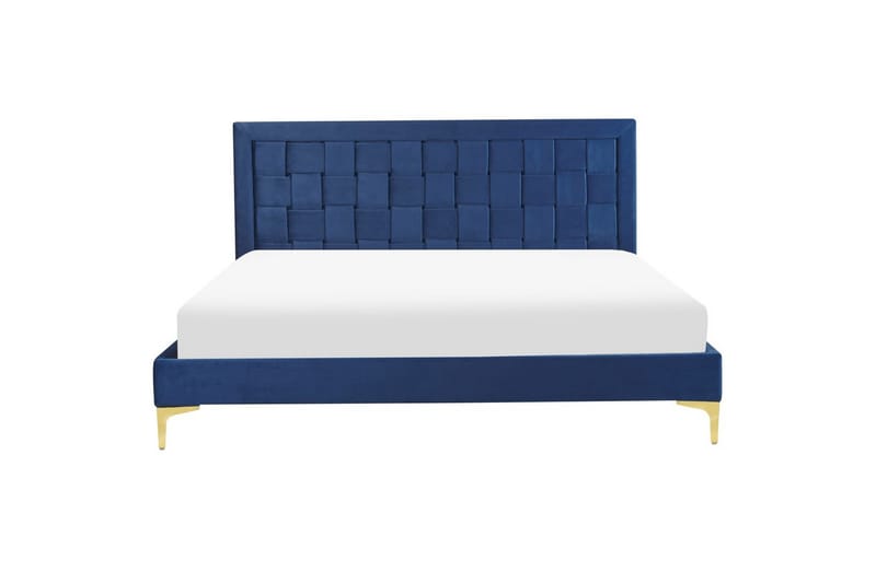 Säng med lamellram Limoux - Blå, 160x200 cm - Möbler - Sovrum - Sängram & sängstomme