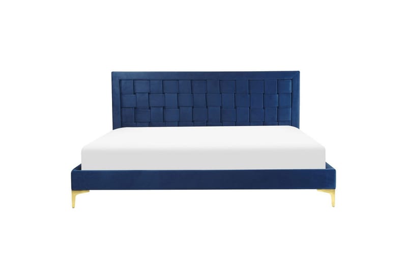 Säng med lamellram Limoux - Blå, 180x200 cm - Möbler - Sovrum - Sängram & sängstomme