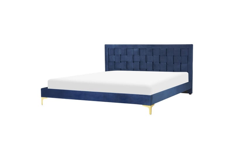 Säng med lamellram Limoux - Blå, 180x200 cm - Möbler - Sovrum - Sängram & sängstomme