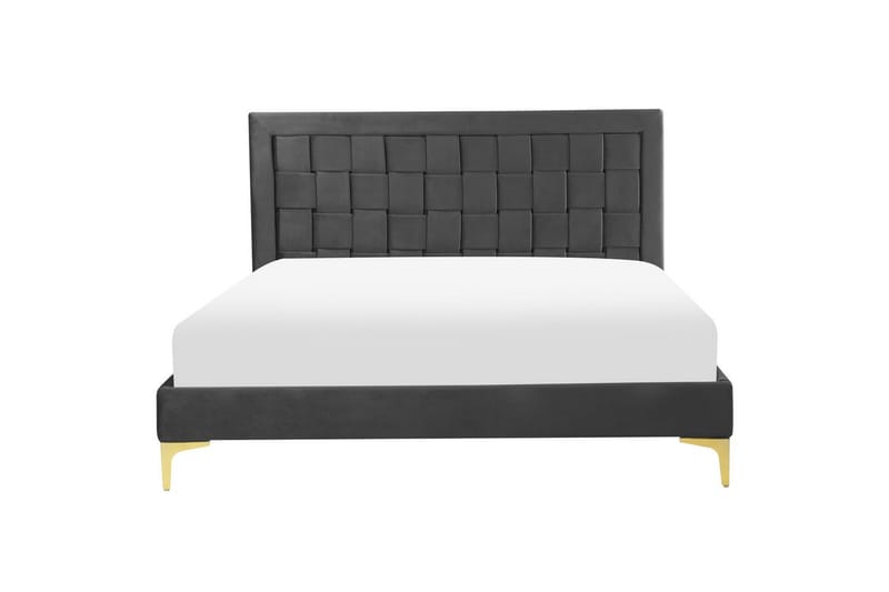 Säng med lamellram Limoux - Svart, 140x200 cm - Möbler - Sovrum - Sängram & sängstomme