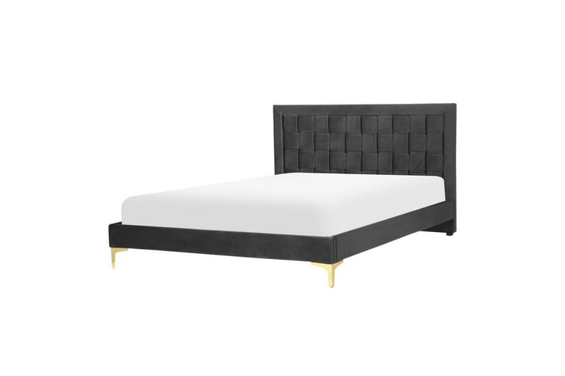 Säng med lamellram Limoux - Svart, 140x200 cm - Möbler - Sovrum - Sängram & sängstomme