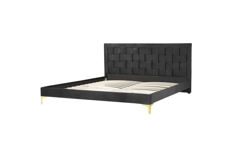 Säng med lamellram Limoux - Svart, 180x200 cm - Möbler - Sovrum - Sängram & sängstomme