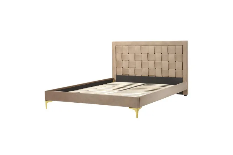Säng med lamellram Limoux - Taupe, 140x200 cm - Möbler - Sovrum - Sängram & sängstomme