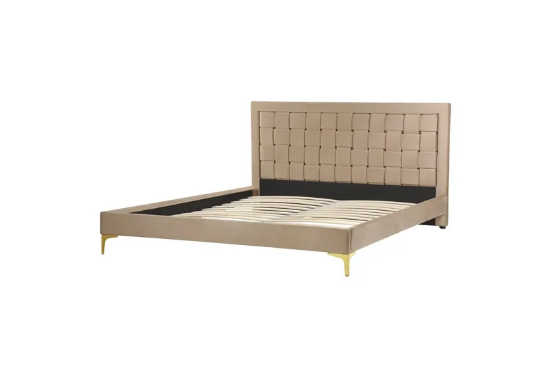 Säng med lamellram Limoux, Taupe, 160x200 cm