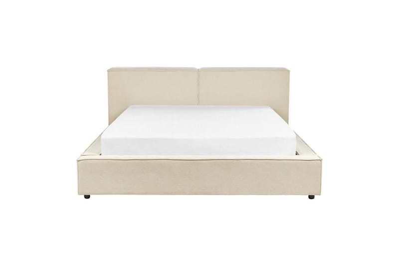 Säng med lamellram Linards - Beige/Manchestertyg, 160x200 cm - Möbler - Sovrum - Sängram & sängstomme
