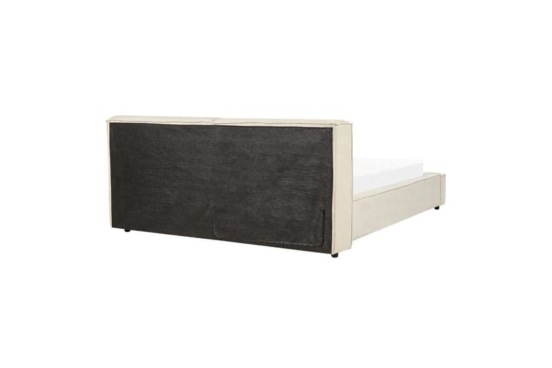 Säng med lamellram Linards - Beige/Manchestertyg, 160x200 cm - Möbler - Sovrum - Sängram & sängstomme