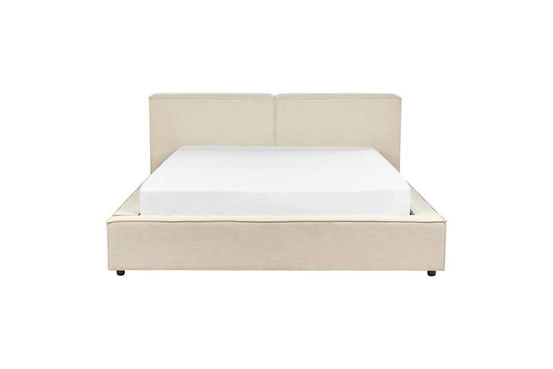 Säng med lamellram Linards - Beige/Manchestertyg, 160x200 cm - Möbler - Sovrum - Sängram & sängstomme