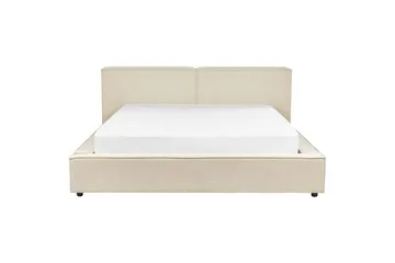 Säng med lamellram Linards - Beige/Manchestertyg, 180x200 cm - Möbler - Sovrum - Sängram & sängstomme
