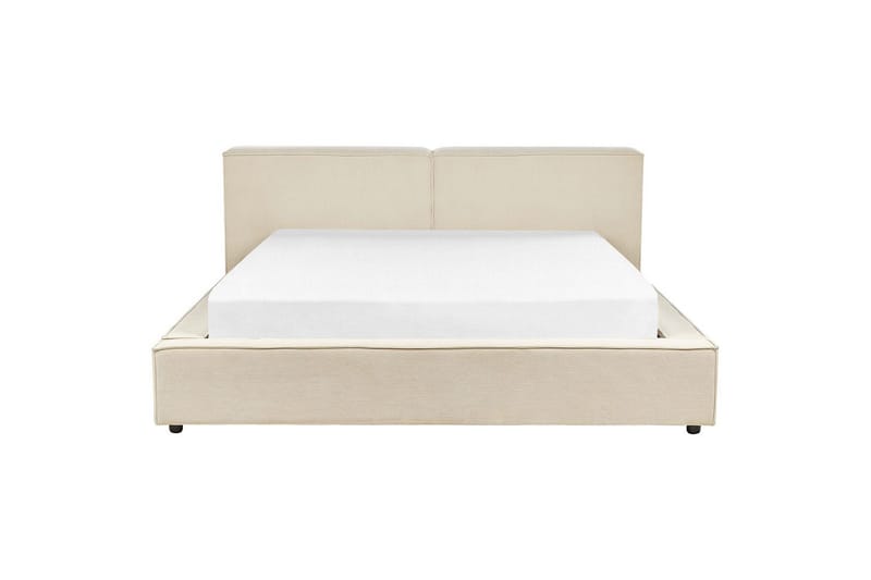 Säng med lamellram Linards - Beige/Manchestertyg, 180x200 cm - Möbler - Sovrum - Sängram & sängstomme