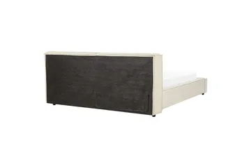 Säng med lamellram Linards - Beige/Manchestertyg, 180x200 cm - Möbler - Sovrum - Sängram & sängstomme