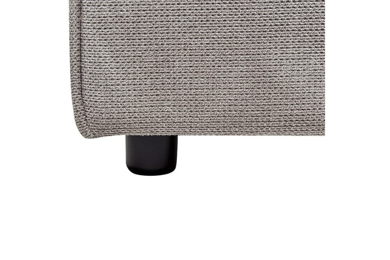 Säng med lamellram Linards - Grå/Polyester, 160x200 cm - Möbler - Sovrum - Sängram & sängstomme