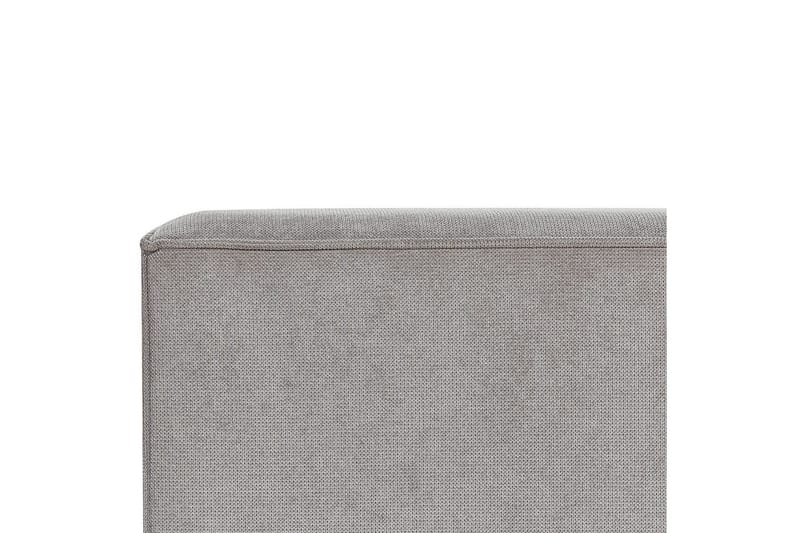 Säng med lamellram Linards - Grå/Polyester, 160x200 cm - Möbler - Sovrum - Sängram & sängstomme