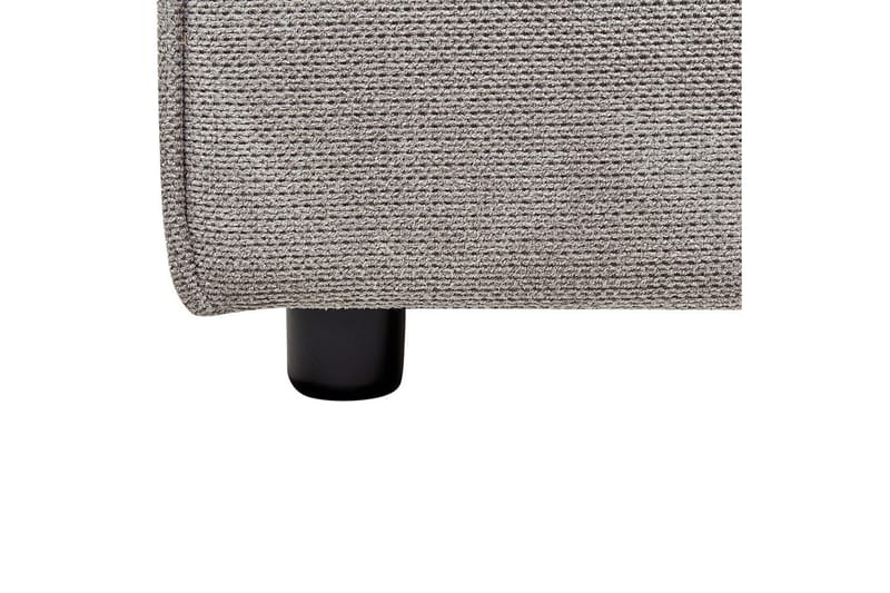 Säng med lamellram Linards - Grå/Polyester, 180x200 cm - Möbler - Sovrum - Sängram & sängstomme