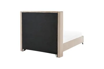 Säng med lamellram Lubbon - Beige, Silver, 140x200 cm - Möbler - Sovrum - Sängram & sängstomme