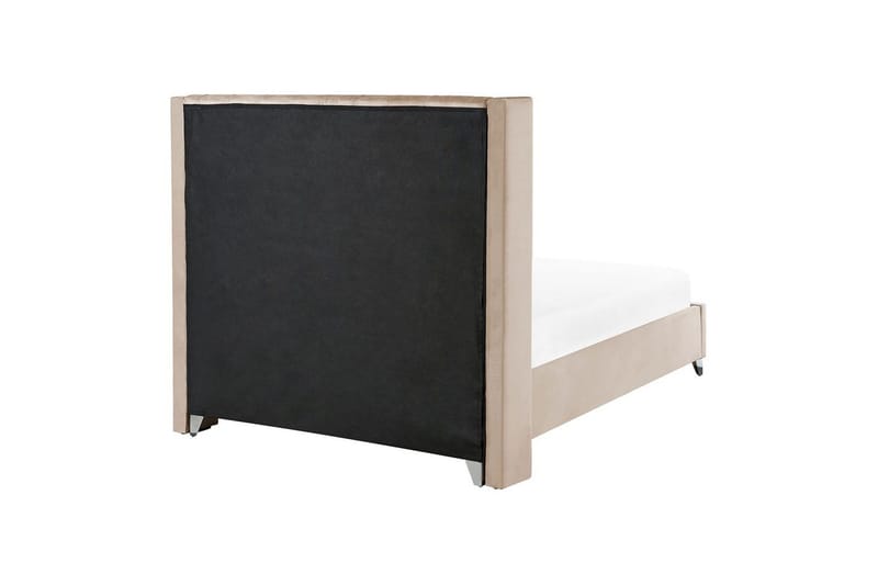 Säng med lamellram Lubbon - Beige, Silver, 140x200 cm - Möbler - Sovrum - Sängram & sängstomme