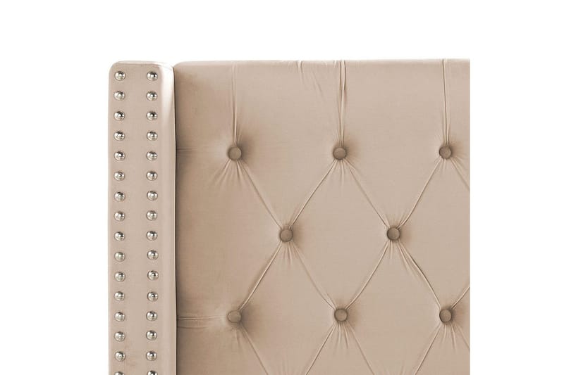 Säng med lamellram Lubbon - Beige, Silver, 140x200 cm - Möbler - Sovrum - Sängram & sängstomme