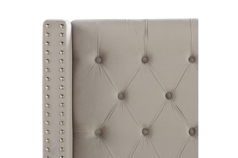 Säng med lamellram Lubbon - Ljusgrå, Silver, 180x200 cm - Möbler - Sovrum - Sängram & sängstomme