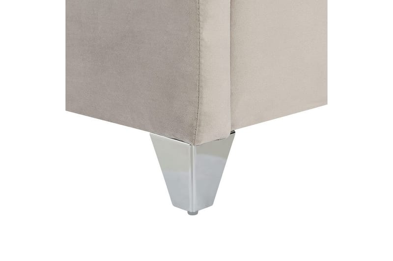 Säng med lamellram Lubbon - Ljusgrå, Silver, 180x200 cm - Möbler - Sovrum - Sängram & sängstomme