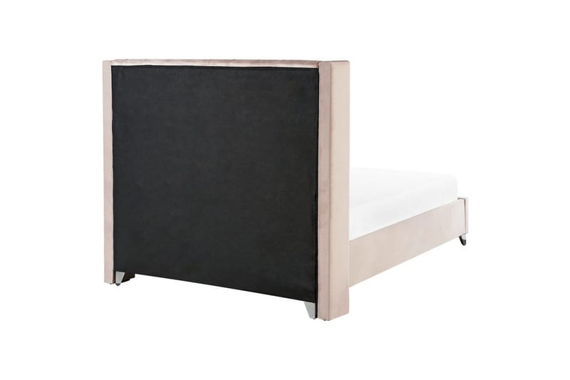 Säng med lamellram Lubbon - Rosa, Silver, 160x200 cm - Möbler - Sovrum - Sängram & sängstomme