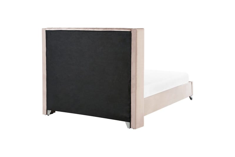 Säng med lamellram Lubbon - Rosa, Silver, 180x200 cm - Möbler - Sovrum - Sängram & sängstomme