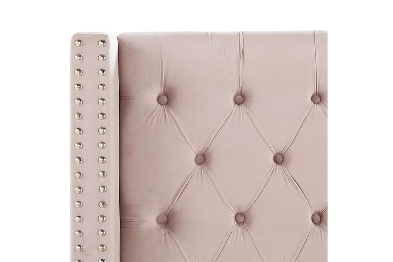 Säng med lamellram Lubbon - Rosa, Silver, 180x200 cm - Möbler - Sovrum - Sängram & sängstomme