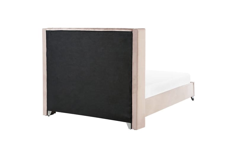 Säng med lamellram Lubbon - Rosa, Silver, 180x200 cm - Möbler - Sovrum - Sängram & sängstomme