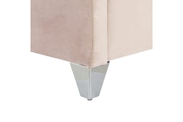 Säng med lamellram Lubbon - Rosa, Silver, 180x200 cm - Möbler - Sovrum - Sängram & sängstomme