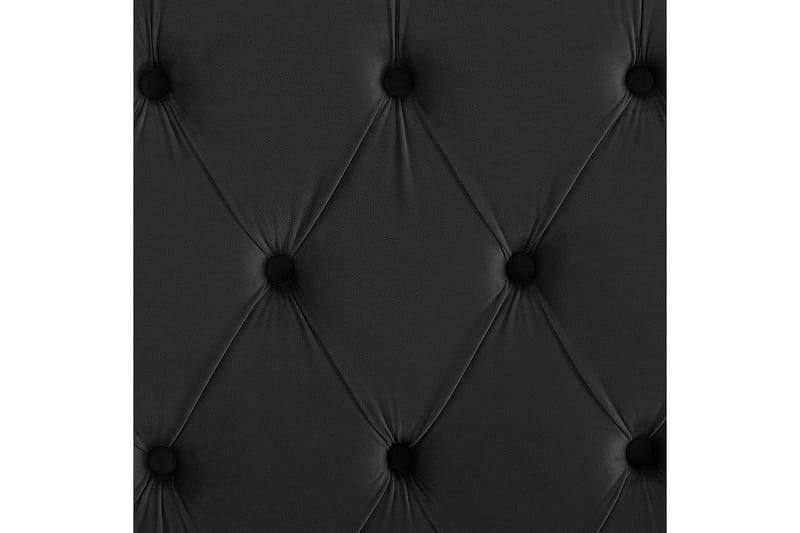 Säng med lamellram Lubbon - Svart, Silver, 160x200 cm - Möbler - Sovrum - Sängram & sängstomme