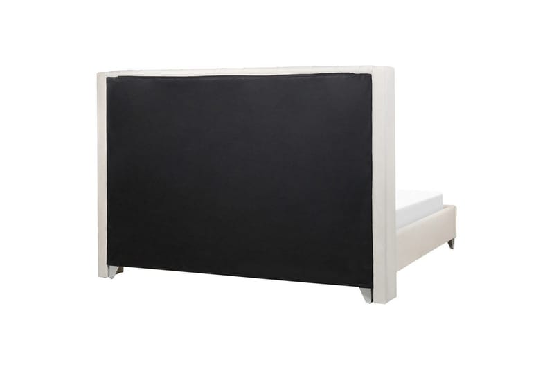 Säng med lamellram Lubbon - Vit, Silver, 180x200 cm - Möbler - Sovrum - Sängram & sängstomme