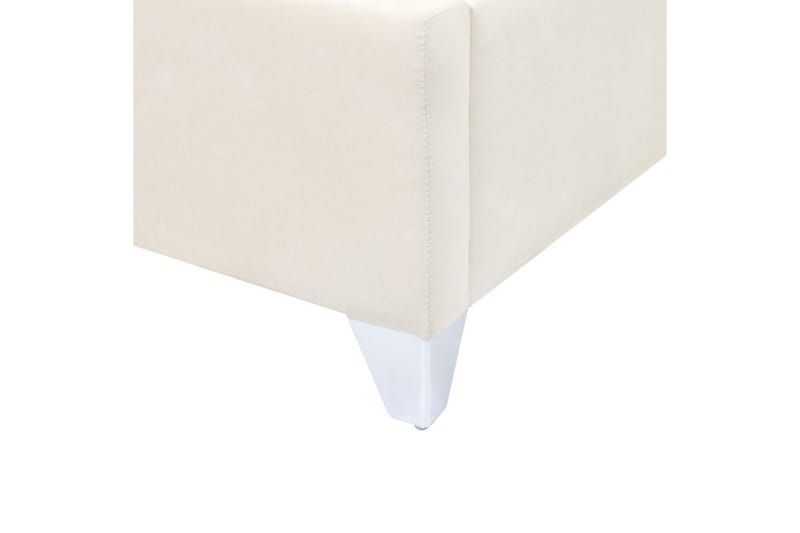 Säng med lamellram Lubbon - Vit, Silver, 180x200 cm - Möbler - Sovrum - Sängram & sängstomme