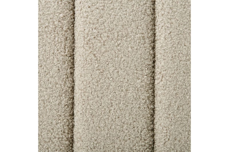 Säng med lamellram Lunan - Beige, svart/Bouclé, 160x200 cm - Möbler - Sovrum - Sängram & sängstomme