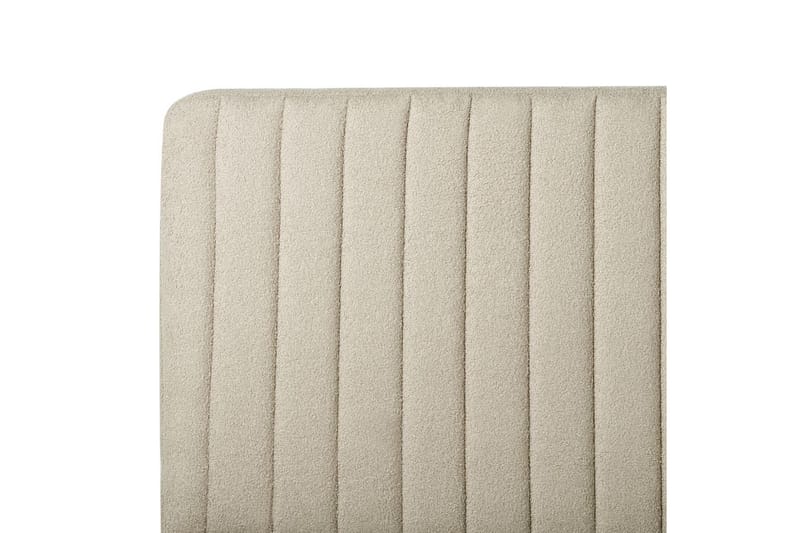 Säng med lamellram Lunan - Beige, svart/Bouclé, 160x200 cm - Möbler - Sovrum - Sängram & sängstomme