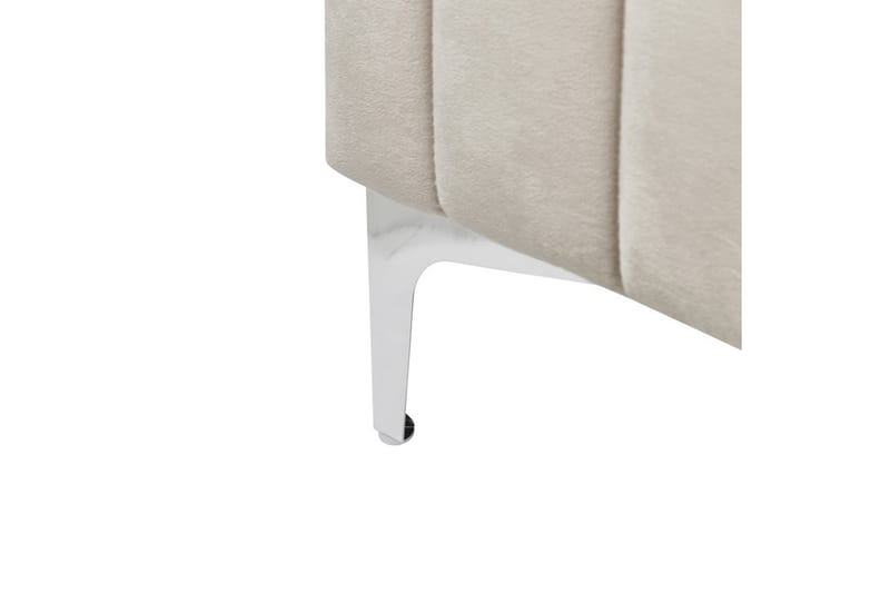 Säng med lamellram Lunan - Grå/Sammet, 140x200 cm - Möbler - Sovrum - Sängram & sängstomme
